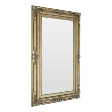 Orsina Sevan Wood Frame Wall Mirror – Gold Finish Decorative Mirror