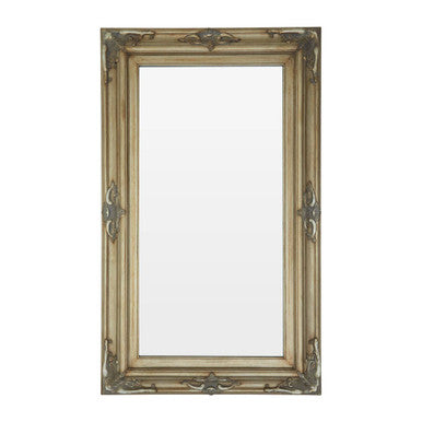 Orsina Sevan Wood Frame Wall Mirror – Gold Finish Decorative Mirror