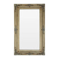 Orsina Sevan Wood Frame Wall Mirror – Gold Finish Decorative Mirror