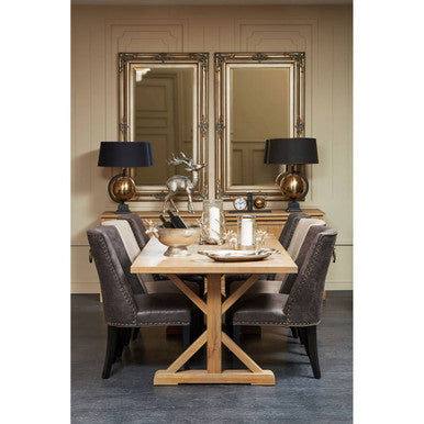 Orsina Sevan Wood Frame Wall Mirror – Gold Finish Decorative Mirror