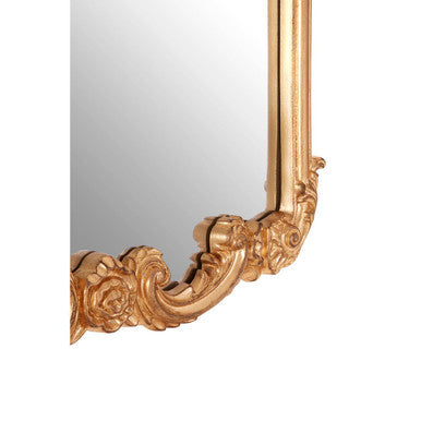 Orsina Grace Gold Wall Mirror – Neoclassical Arched Antique Style
