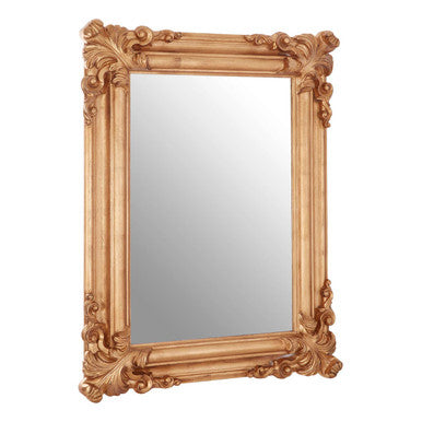 Orsina Georgia Gold Wall Mirror – Ornate Floral Frame Decorative Mirror
