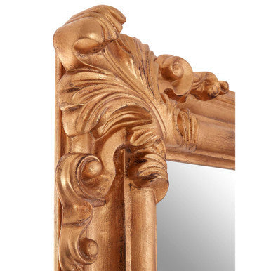 Orsina Georgia Gold Wall Mirror – Ornate Floral Frame Decorative Mirror