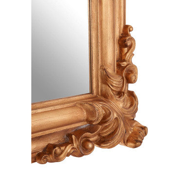 Orsina Georgia Gold Wall Mirror – Ornate Floral Frame Decorative Mirror