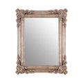 Orsina Georgia Silver Wall Mirror – Sculpted Frame with Floral Corners