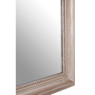 Orsina Gaia Silver Wall Mirror – Neoclassical Matte Wood Frame