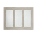 Orsina Gail 3 Panel Wall Mirror | Ash Wood Frame in Weathered Gold