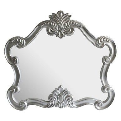 Orsina Harriet Silver Wall Mirror – Classical Ornate Floral Frame