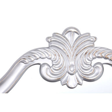 Orsina Harriet Silver Wall Mirror – Classical Ornate Floral Frame
