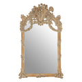 Orsina Sarai Wall Mirror – Tall Ornate Ivory Floral Statement Mirror