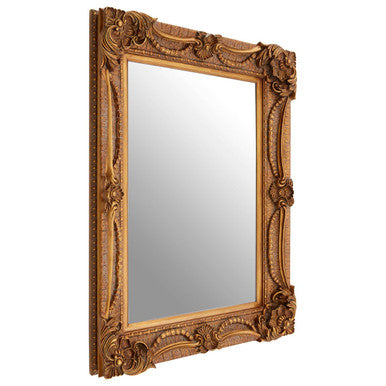 Orsina Sonnet Wall Mirror – Ornate Antique Pewter Decorative Frame