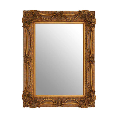 Orsina Sonnet Wall Mirror – Ornate Antique Pewter Decorative Frame