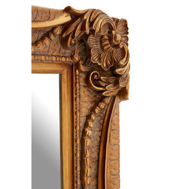 Orsina Sonnet Wall Mirror – Ornate Antique Pewter Decorative Frame