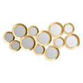 Orsina Marcia Gold Wall Mirror – Sculptural Round Decorative Mirror