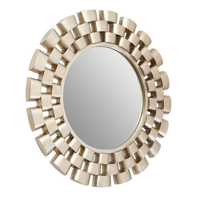 Orsina Tia Champagne Chain Wall Mirror – Sculptural 3-Tier Design