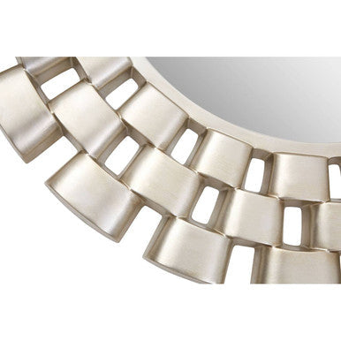 Orsina Tia Champagne Chain Wall Mirror – Sculptural 3-Tier Design