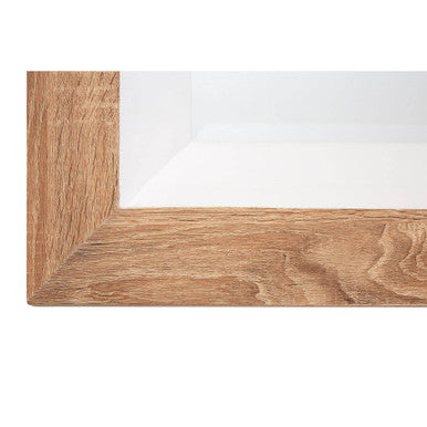 Orsina Roxy White Gloss Wood Wall Mirror – Modern Scandi Square Mirror