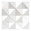 Orsina Lidia Geometric Square Wall Mirror – Prismatic Bevelled Glass
