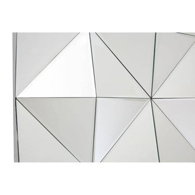Orsina Lidia Geometric Square Wall Mirror – Prismatic Bevelled Glass