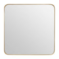 Orsina Tia Square Wall Mirror – Medium Gold Finish Rounded Frame