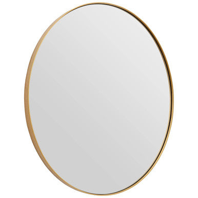 Orsina Helen Oval Wall Mirror – Medium Gold Finish Accent Mirror