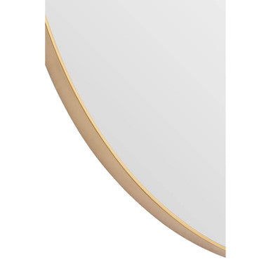 Orsina Helen Oval Wall Mirror – Medium Gold Finish Accent Mirror