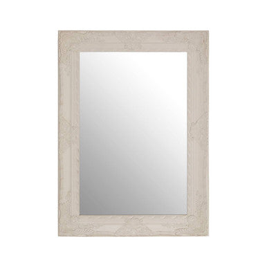 Orsina Como White Ornate Wall Mirror – Neoclassical Wooden Frame