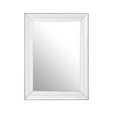 Orsina Susan Rectangular Wall Mirror – Beveled Glass Minimalist Decor
