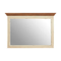 Orsina Virginia Wall Mirror – Cream Wooden Frame with Fir Wood Veneer