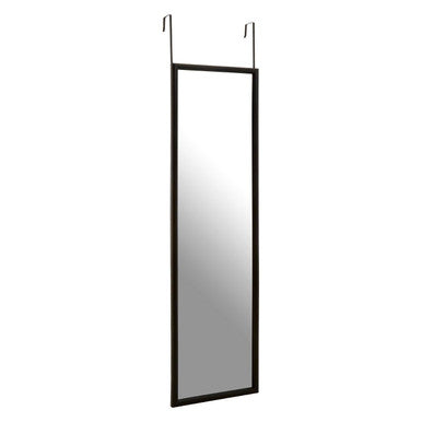 Orsina Over Door Full Length Mirror – Grey Plastic Frame Space-Saving