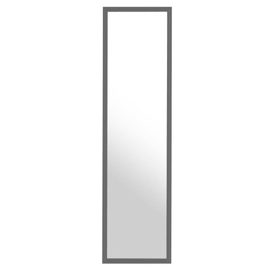 Orsina Over Door Full Length Mirror – Grey Plastic Frame Space-Saving