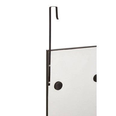 Orsina Over Door Full Length Mirror – Grey Plastic Frame Space-Saving