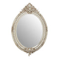 Orsina Juliet Champagne Oval Wall Mirror – Ornate Neoclassical Frame