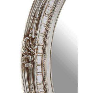 Orsina Juliet Champagne Oval Wall Mirror – Ornate Neoclassical Frame