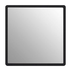 Orsina Trosa Medium Black Square Wall Mirror with Gold Inner Edge