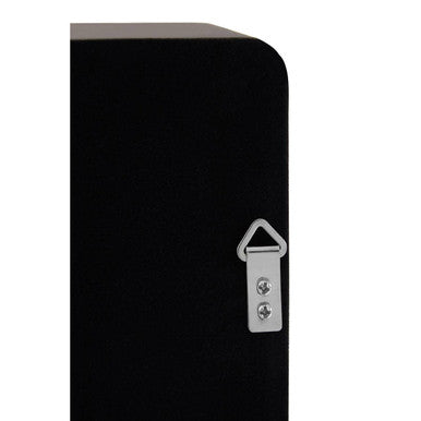 Orsina Trosa Medium Black Square Wall Mirror with Gold Inner Edge