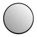 Orsina Athena Round Wall Mirror – Medium Black Minimalist Accent Mirror