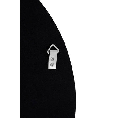 Orsina Athena Large Round Black Wall Mirror – Modern Minimalist