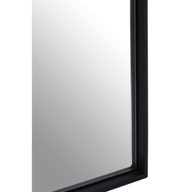 Orsina Matt Black Small Square Wall Mirror – Bevelled Glass Design
