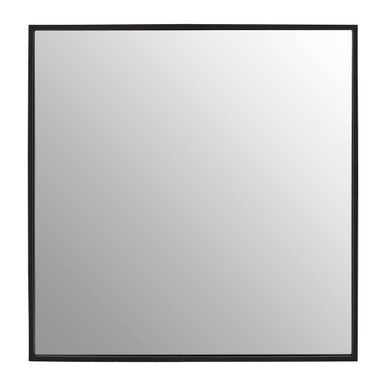 Orsina Loretta Large Square Wall Mirror – Matte Black Bevelled Glass