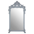 Orsina Gabrieli Grey Wall Mirror – Ornate Rectangular Mirror
