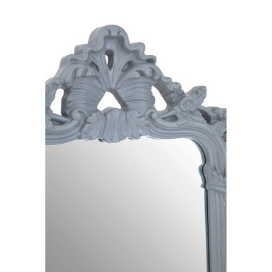 Orsina Gabrieli Grey Wall Mirror – Ornate Rectangular Mirror