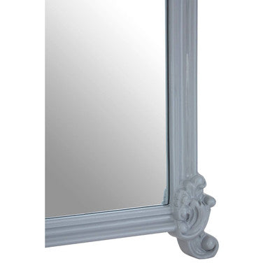 Orsina Gabrieli Grey Wall Mirror – Ornate Rectangular Mirror