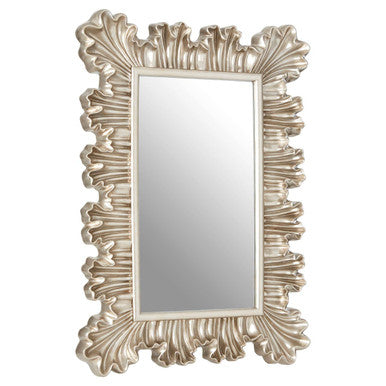 Orsina Sinarge Clamshell Wall Mirror – Champagne Finish Decor