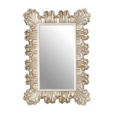 Orsina Sinarge Clamshell Wall Mirror – Champagne Finish Decor