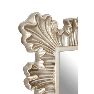 Orsina Sinarge Clamshell Wall Mirror – Champagne Finish Decor
