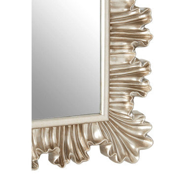 Orsina Sinarge Clamshell Wall Mirror – Champagne Finish Decor