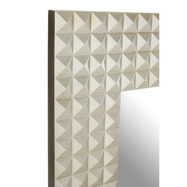 Orsina Dimano 3D Geometric Wall Mirror – Champagne Finish Modern Decor