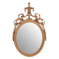 Orsina Le Marais Gold Oval Wall Mirror – Neoclassical Floral Design
