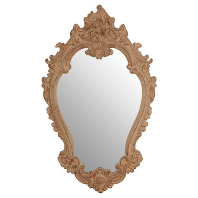 Orsina Broschi Rococo Wall Mirror – Antique Brown Ornate Design
